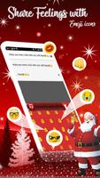 Santa Claus Emoji Keyboard 201 پوسٹر