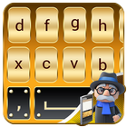 Gold Keyboard: Golden Keyboard Theme icône