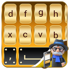 Gold Keyboard: Golden Keyboard Theme أيقونة