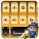 APK Gold Keyboard: Golden Keyboard Theme