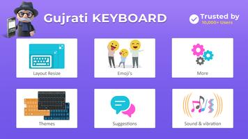 Gujarati Keyboard 2020 - Gujarati Typing Keyboard Affiche
