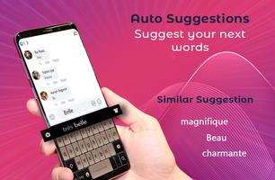 francês teclado android: digitaçã francesa teclado imagem de tela 1