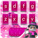 Roze glitters Toetsenbord 2018-APK