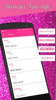 برنامه‌نما Pink Glitters Keyboard عکس از صفحه