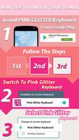 Pink Glitters Keyboard poster