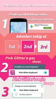 Pembe Glitters Klavye 2018 Ekran Görüntüsü 3