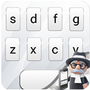 White Keyboard 2018: White Themed Emoji's Keypad APK