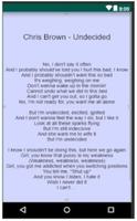 Chris Brown - Undecided lyrics Affiche