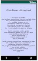 Chris Brown - Undecided lyrics capture d'écran 1