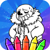 sans under coloring tales game icon