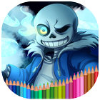 Coloring book for Undertale-icoon