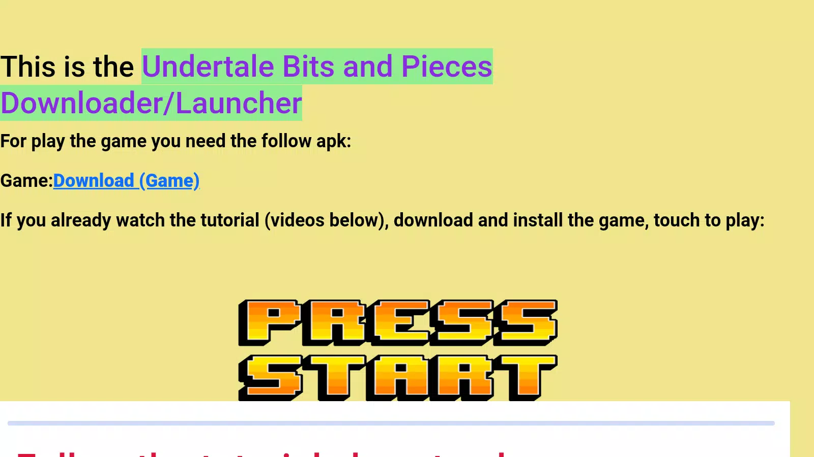 Undertale Bits & Pieces Mobile Apk Download for Android- Latest version  2.0.0- com.undertaleoriginal.bitsandpieces