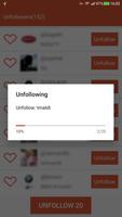 Manage Unfollow & Follow plus captura de pantalla 2