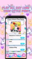 Unicorn Little Pony Piano Game capture d'écran 1