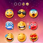 Pantalla de bloqueo de emojis icono