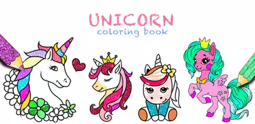 Unicorn Coloring Book Glitter