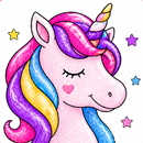 Unicorn Coloring Glitter Color APK