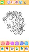 Unicorn Coloring Glitter Color captura de pantalla 3