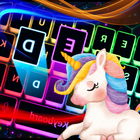 Tema de teclado do unicórnio ícone
