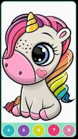 Unicorn Paint: Color by Number 海報