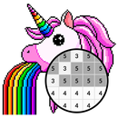 Unicorn Pixel Art Number APK