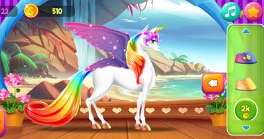 Unicorn Magic Fashion - Dress Up and Runner تصوير الشاشة 1