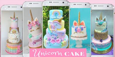 Unicorn cake Wallpapers-poster