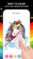Unicorn Color by Number syot layar 2