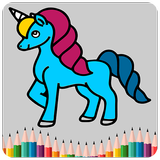 Unicorn Coloring Pages For Kid ícone