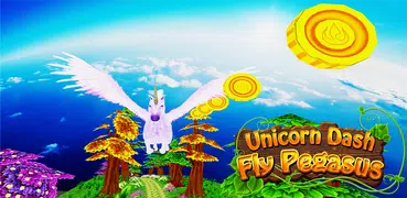 Unicorn Dash Fly Pegasus 3D HD