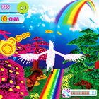 Unicorn Dash Fly Pegasus 3D آئیکن