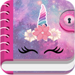 Unicorn Diary With Lock