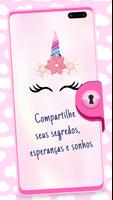 Diario Unicornio Com Senha Cartaz