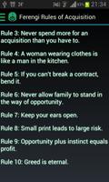 Ferengi Rules Of Acquisition 스크린샷 1