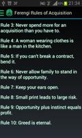 Ferengi Rules Of Acquisition 截圖 1