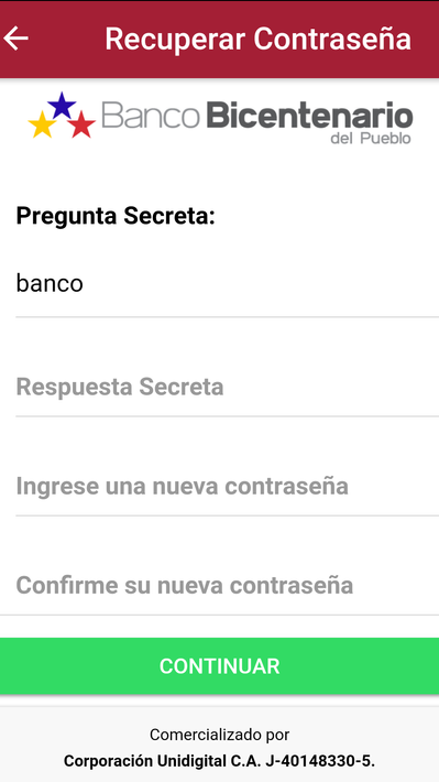 Tu Pago Movil Banco Bicentenario screenshot 7