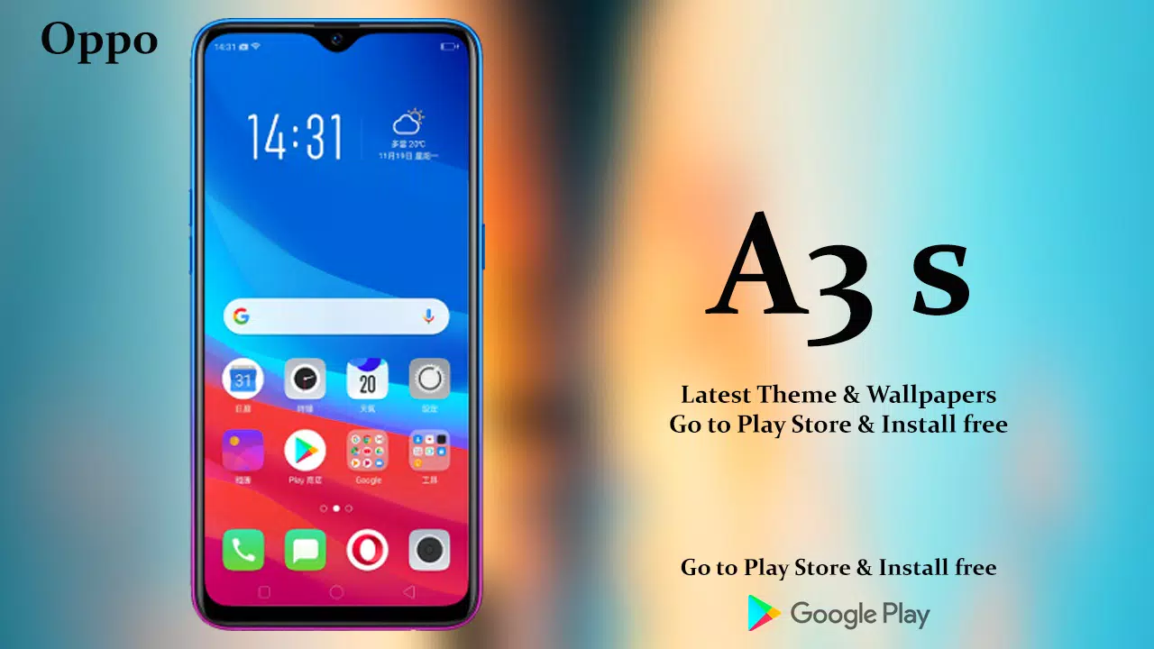 Oppo A3 s | Theme for Oppo A3 s APK pour Android Télécharger