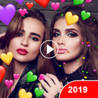 Valentine Animation Effect Video Maker with music icon