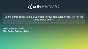 Unity Remote syot layar 2