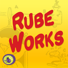 Rube Works—Rube Goldberg Spiel Zeichen