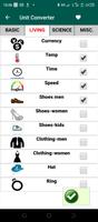 Unit Converter capture d'écran 2