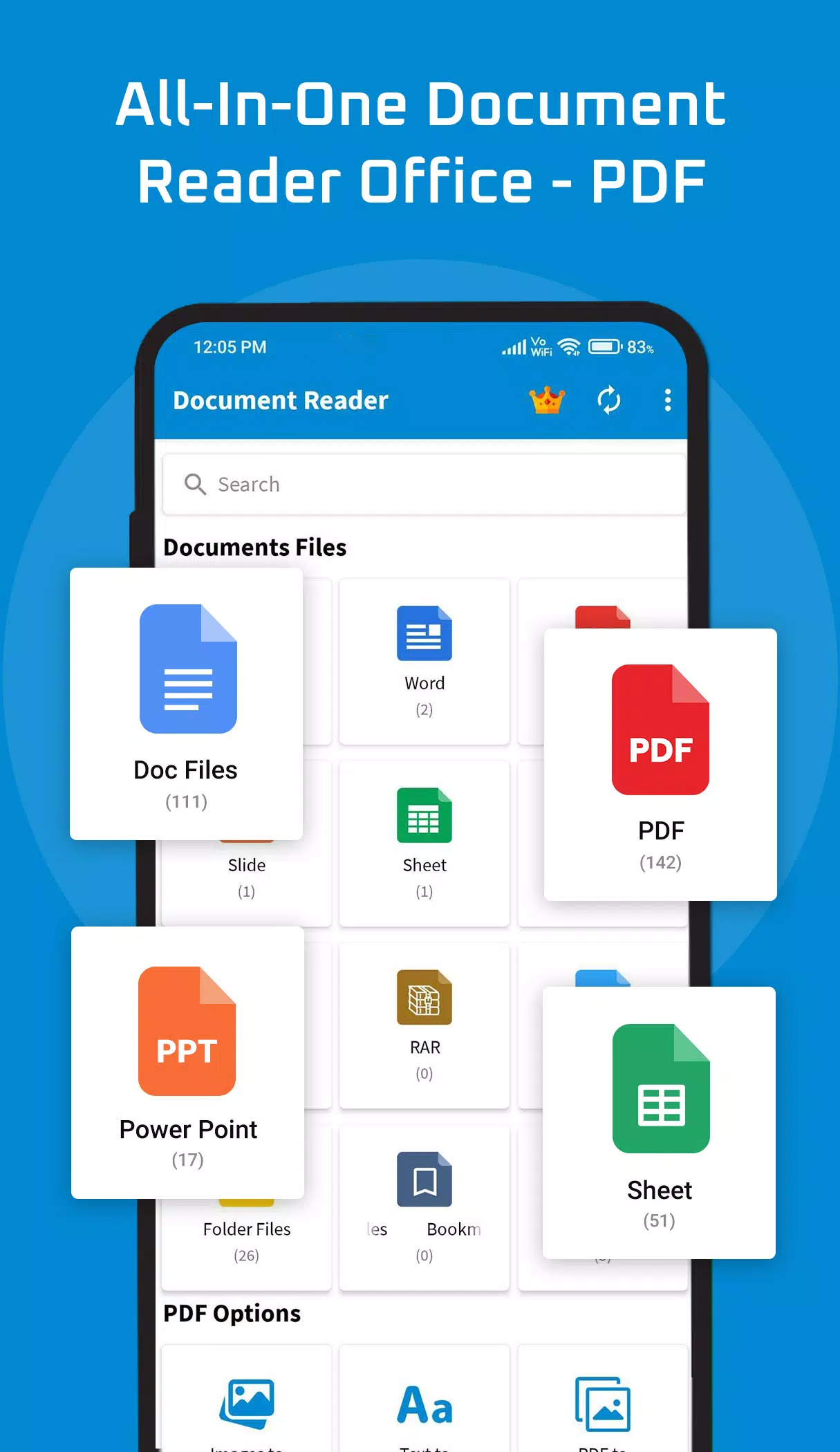 Download do APK de Document Reader PDF, DOC, PPT para Android