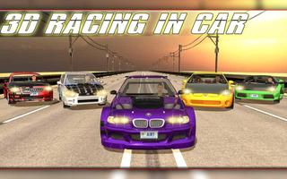 3D de carreras de coches Poster