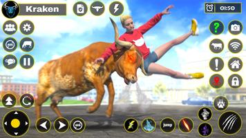 Scary Wild Cow Rampage Game capture d'écran 2