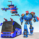 US Police Bus Transmute Robot  APK