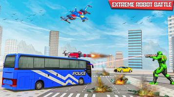 US Police Bus Transmute Robot  screenshot 2