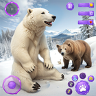Arctic Polar Bear Family Sim أيقونة