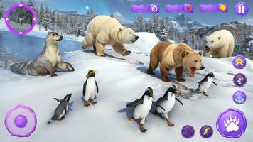 Arctic Polar Bear Family Sim تصوير الشاشة 1