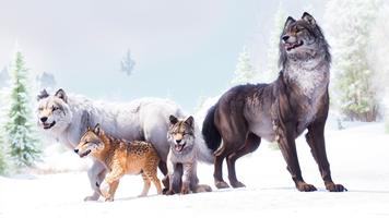 Virtual Arctic Wolf Family Sim Screenshot 3