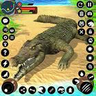 Wild Crocodile Family Sim Game أيقونة